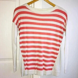 Talbots Women’s Small Petite Striped Lightweight Viscose Cotton Crewneck Sweater